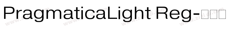 PragmaticaLight Reg字体转换